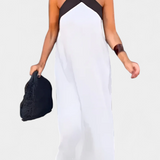 Edith Vestido Cuello Cruzado Descubierta Colección Exclusiva