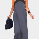 Edith Vestido Cuello Cruzado Descubierta Colección Exclusiva