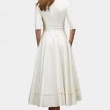 Nylah Vestido Midi A Line Encanto Vintage Premium Exclusivo