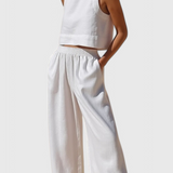 Avelina Conjunto Minimalista Algodón Y Lino Exclusivo