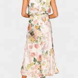 Lisa Vestido Maxi Floral Halter Cintura Elástica Exclusiva