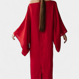 Kamilia Vestido Kimono Lino Y Algodón Cinturón Exclusivo