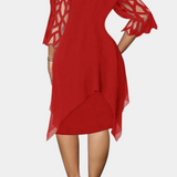 Yana Vestido Exclusivo Talla Grande con Mangas de Encaje