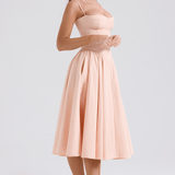 Felicity Vestido Midi Corsé Sin Mangas Colección Exclusiva