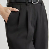 Tinabella Pantalón Tailored Pierna Ancha Edición Cintura Alta