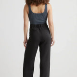 Tinabella Pantalón Tailored Pierna Ancha Edición Cintura Alta