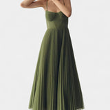 Ottilie Vestido Chiffon Plisado Corsé Esculpido Colección