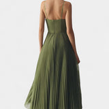 Ottilie Vestido Chiffon Plisado Corsé Esculpido Colección