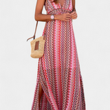 Jeni Vestido Largo Boho Tribal Halter Edicion Limitada