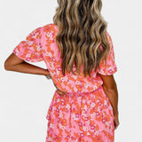 Kimberly Vestido Floral Con Volantes Colección Exclusiva