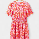 Kimberly Vestido Floral Con Volantes Colección Exclusiva