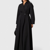Celina Vestido Largo Maxi Solapa Colección Exclusiva