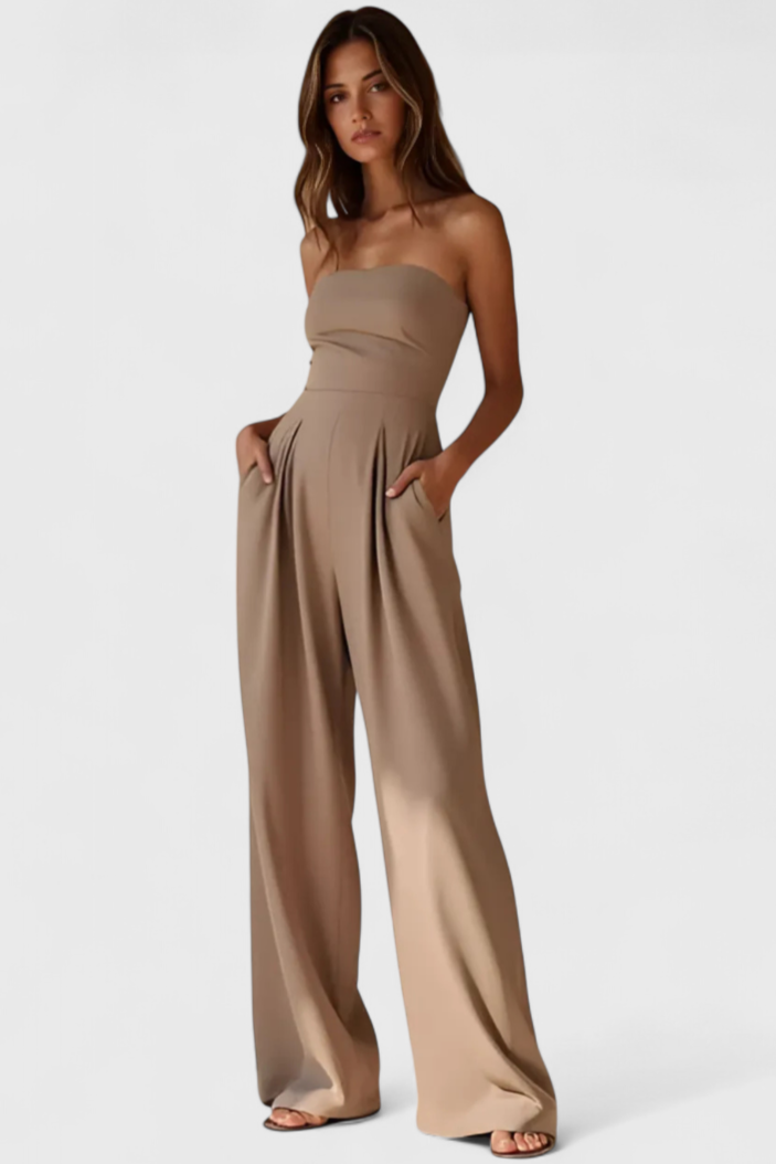 Llona Mono Elegante Sin Mangas Sastrería Refinada Exclusiva