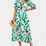 Georgina Vestido Midi Floral Escote En V Colección Privada