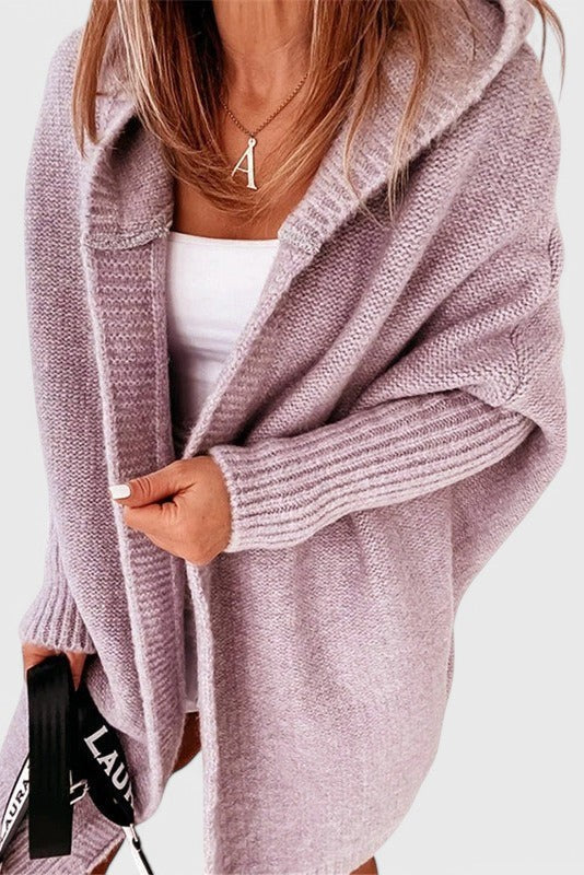 Lovisa Cárdigan Oversized Capucha Tejido Grueso Exclusivo