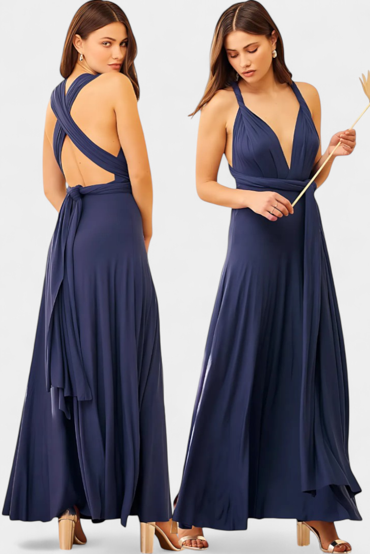 Josephine Vestido Envolvente Colección Exclusiva Ajustable
