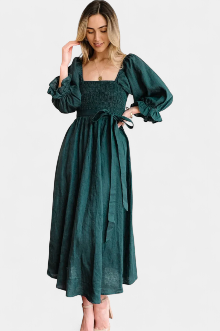 Petra Vestido Colección Exclusivo Niveles Cuerpo Fruncido