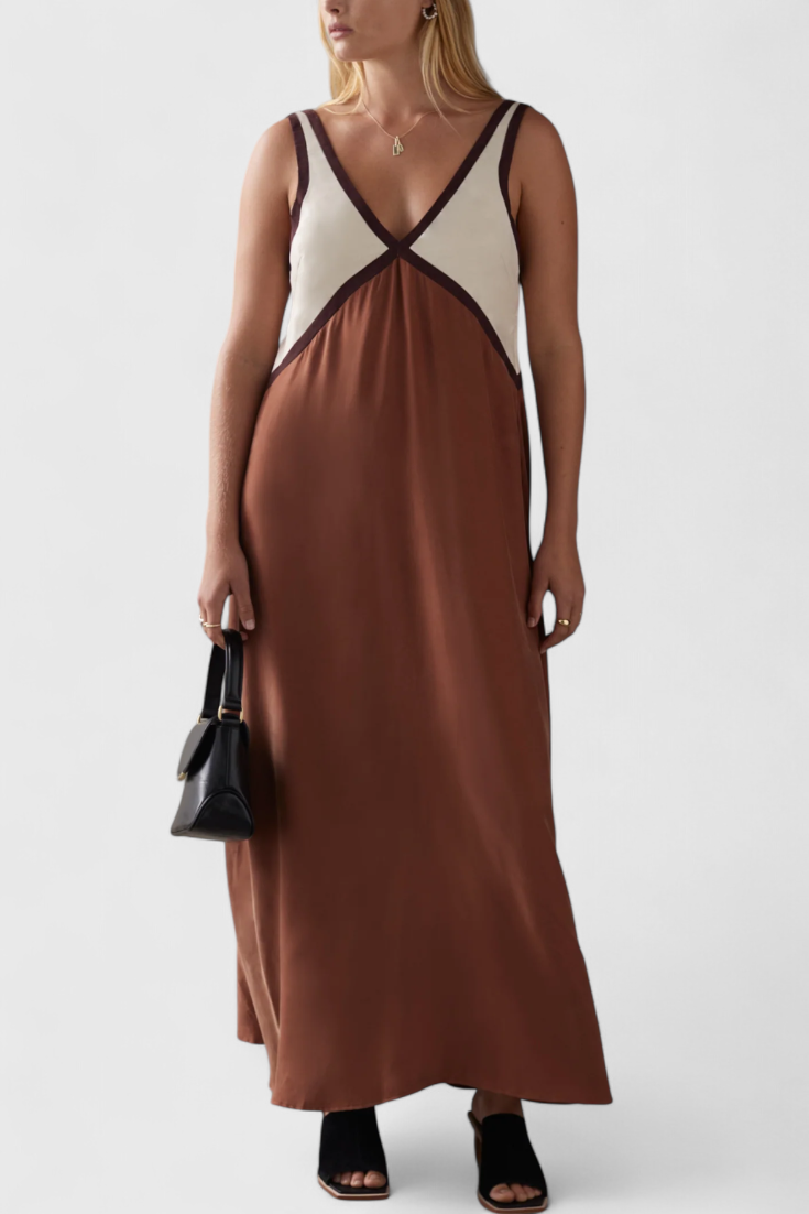 Diamond Vestido Boho Con Escote En V Colección Exclusiva
