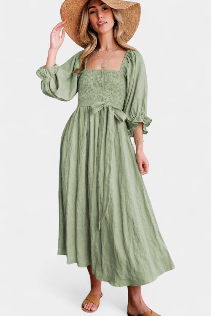 Petra Vestido Colección Exclusivo Niveles Cuerpo Fruncido