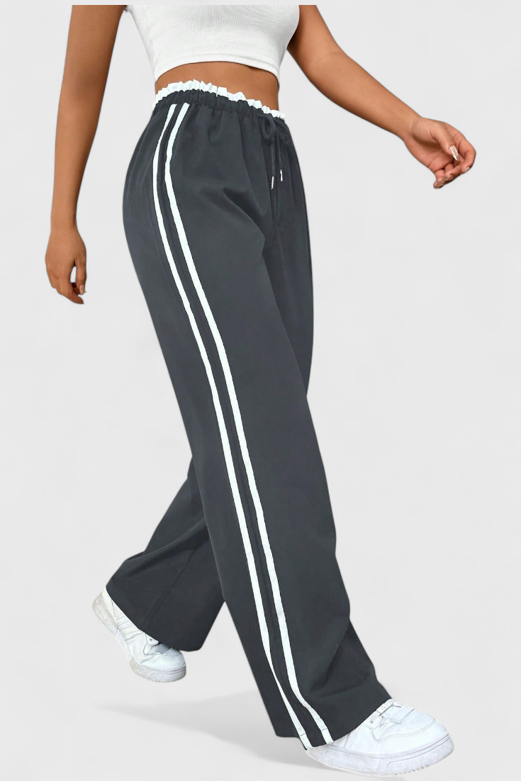 Ariana Pantalón Deportivo Nylon Premium Franjas Exclusivas