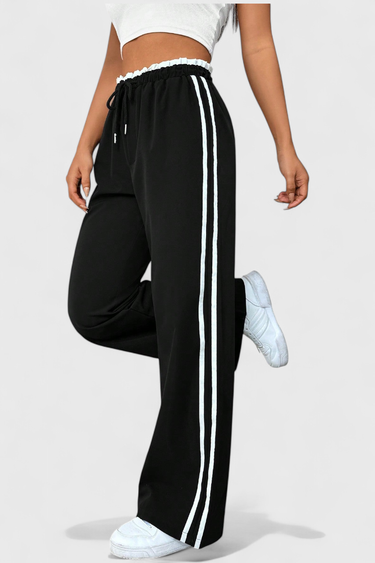 Ariana Pantalón Deportivo Nylon Premium Franjas Exclusivas