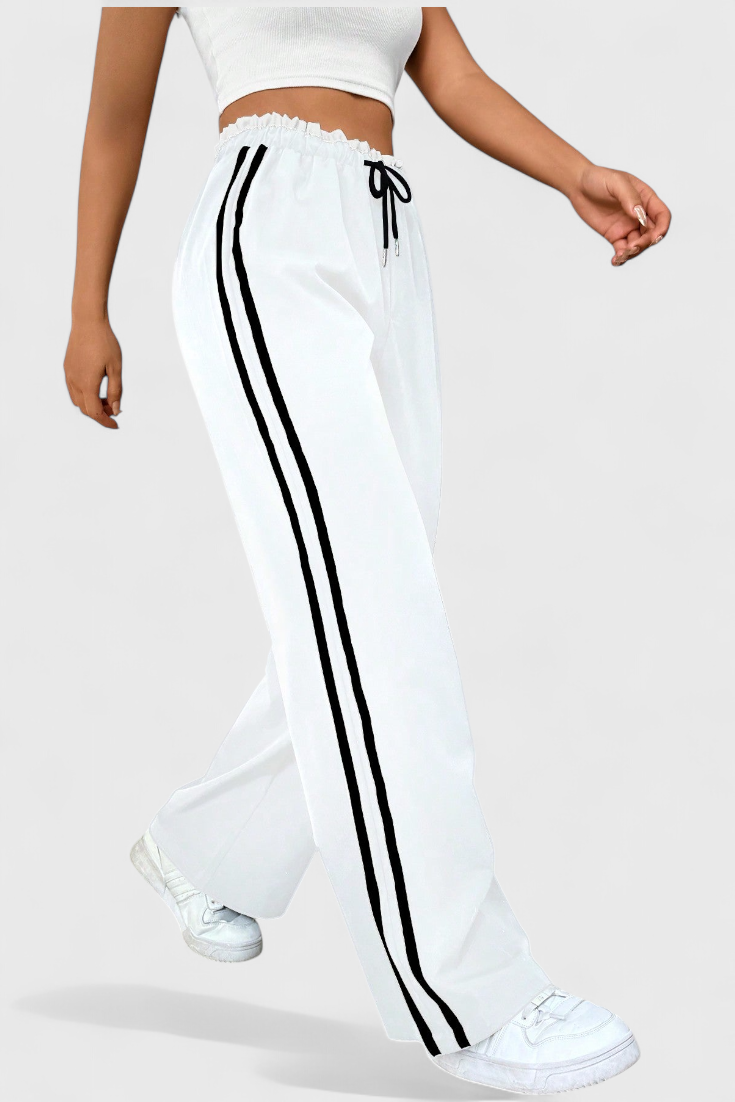Ariana Pantalón Deportivo Nylon Premium Franjas Exclusivas