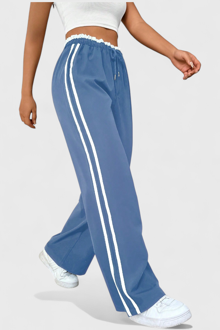 Ariana Pantalón Deportivo Nylon Premium Franjas Exclusivas