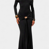 Kiah Vestido Maxi Off Shoulder Colección Exclusiva Elegante