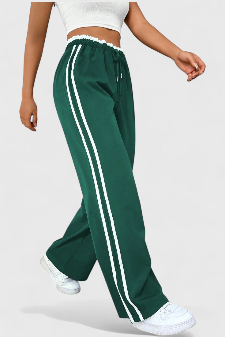 Ariana Pantalón Deportivo Nylon Premium Franjas Exclusivas