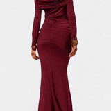 Kiah Vestido Maxi Off Shoulder Colección Exclusiva Elegante