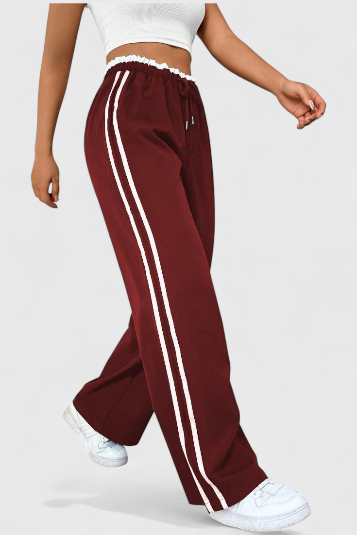Ariana Pantalón Deportivo Nylon Premium Franjas Exclusivas