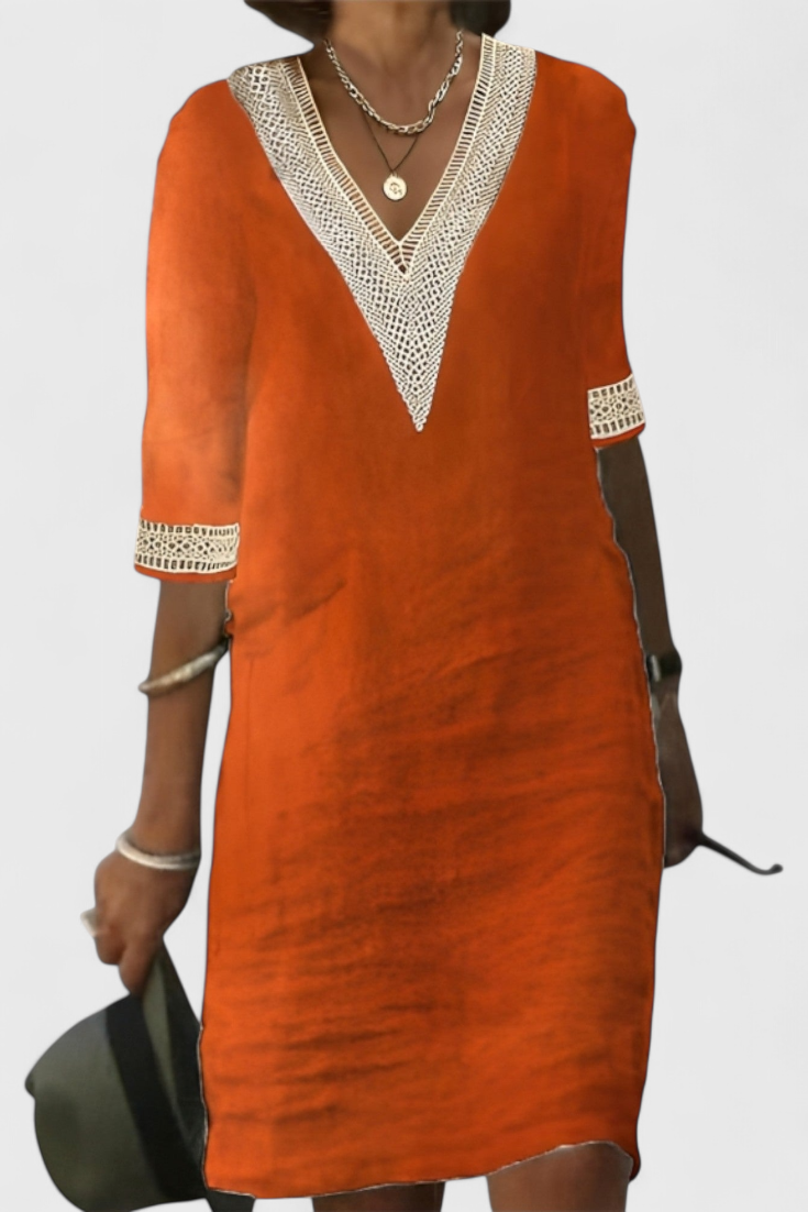 Malia Vestido Midi Elegancia Casual Detalles Exclusivos