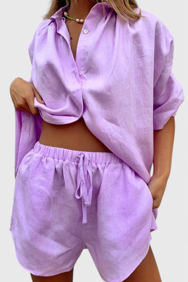 Anika Conjunto Dos Piezas Algodón Ligero Exclusivo Premium
