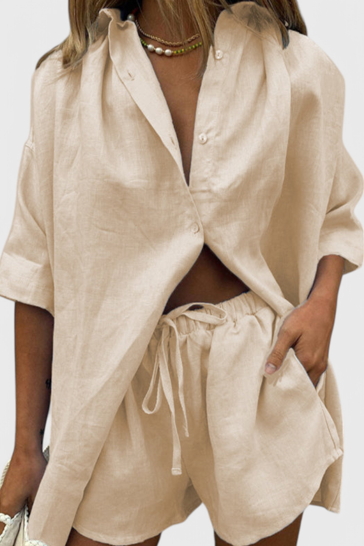 Anika Conjunto Dos Piezas Algodón Ligero Exclusivo Premium