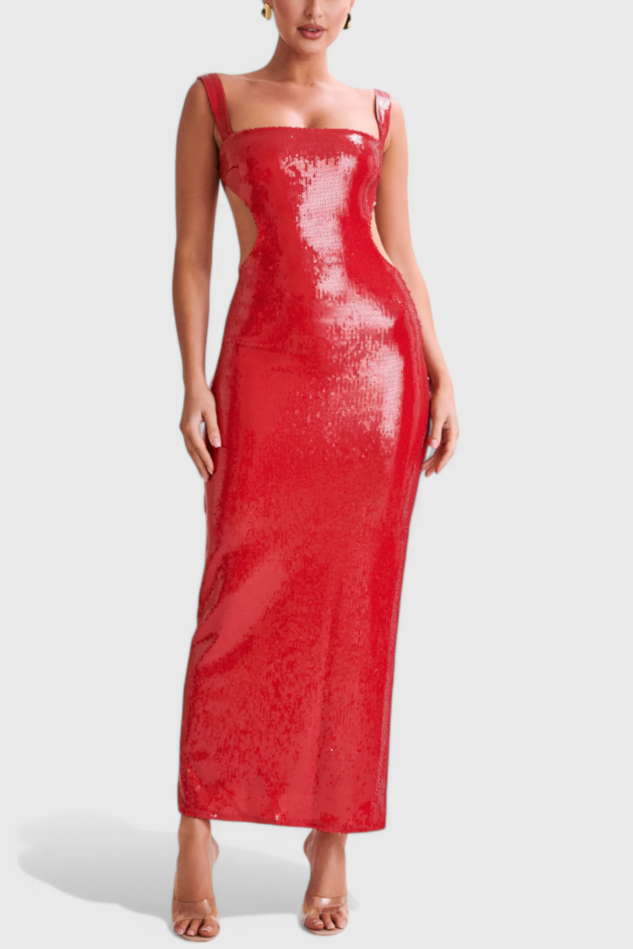 Ariana Maxi Bodycon Vestido Seda Kendra Colección Exclusiva