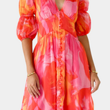 Essja Vestido Maxi de Manga Abullonada Colección Exclusiva