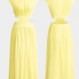 Jocelyn Conjunto Largo Minimalista Exclusivo Escote Alto