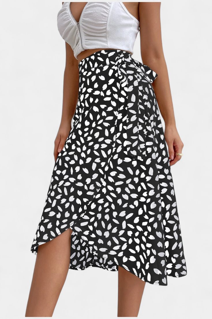 Isabela Falda Envolvente Colección Luxe Estampado Exclusiva