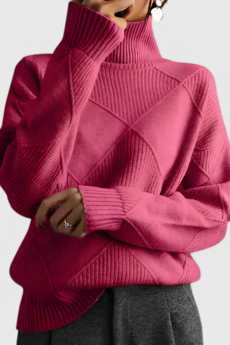 Jasmine Jersey de Cuello Alto Cachemira Edición Exclusiva