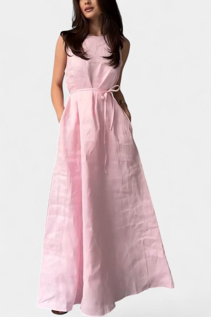 Rosetta Vestido A Línea Colección Rosetta Lazo Exclusivo