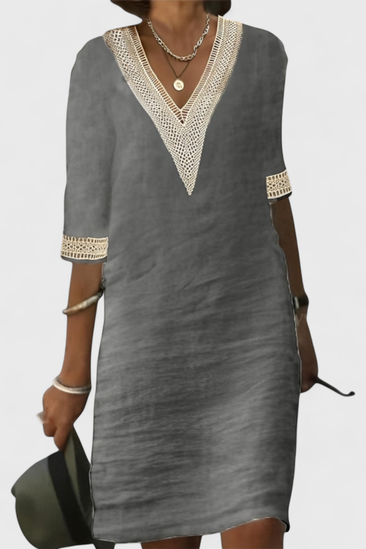 Malia Vestido Midi Elegancia Casual Detalles Exclusivos