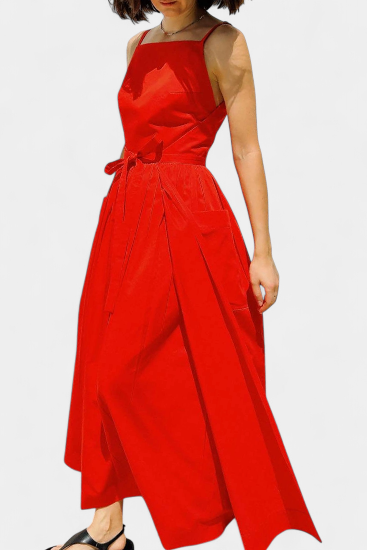 Dezi Vestido Largo Sin Tirantes Cordones Laterales Limitado