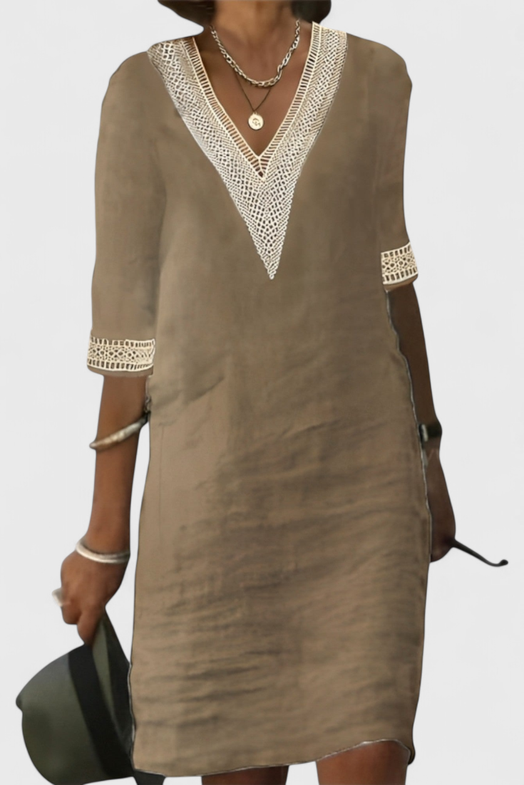Malia Vestido Midi Elegancia Casual Detalles Exclusivos