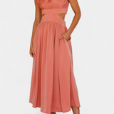 Jocelyn Conjunto Largo Minimalista Exclusivo Escote Alto