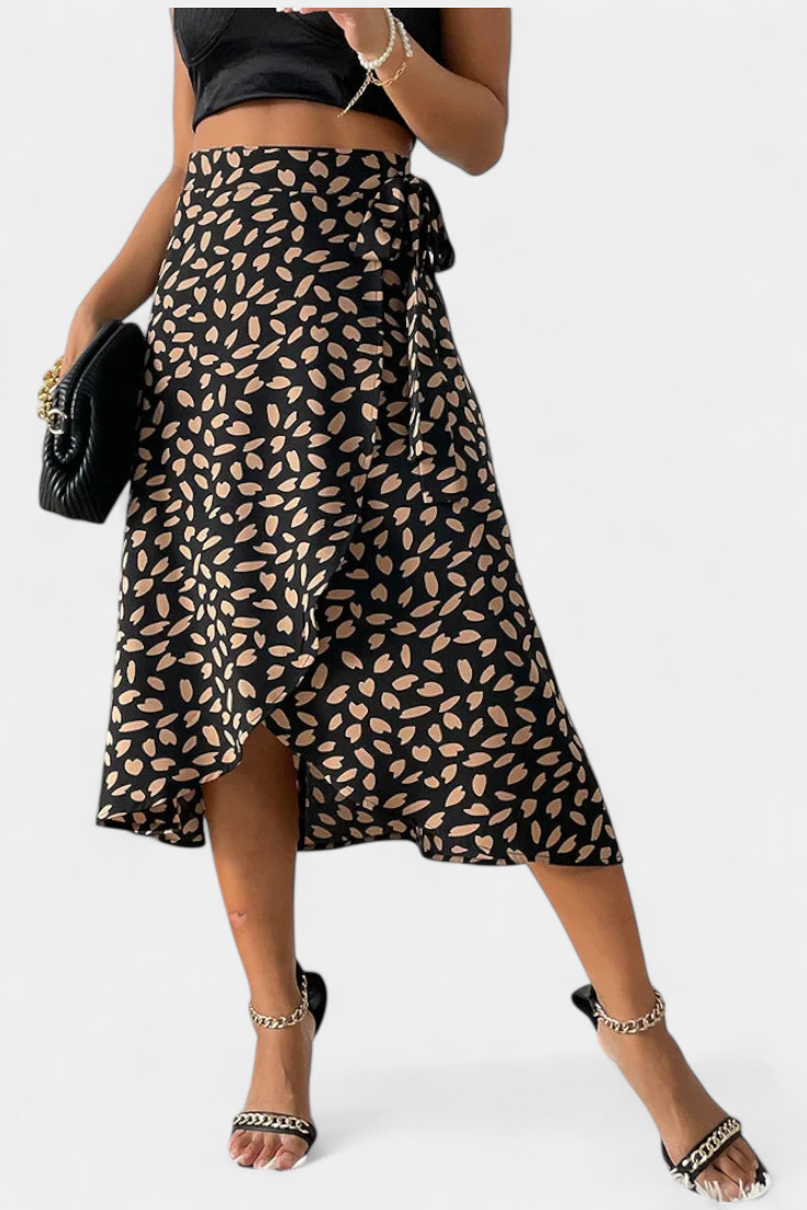 Isabela Falda Envolvente Colección Luxe Estampado Exclusiva