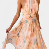 Alaia Vestido Estampado Aquarelle Colección Exclusiva