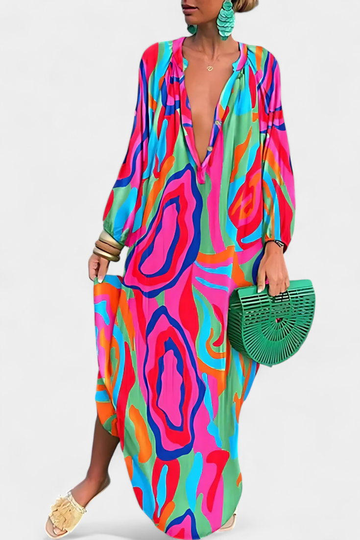 Malina Vestido Boho Ligero Artesanal Colección Exclusiva