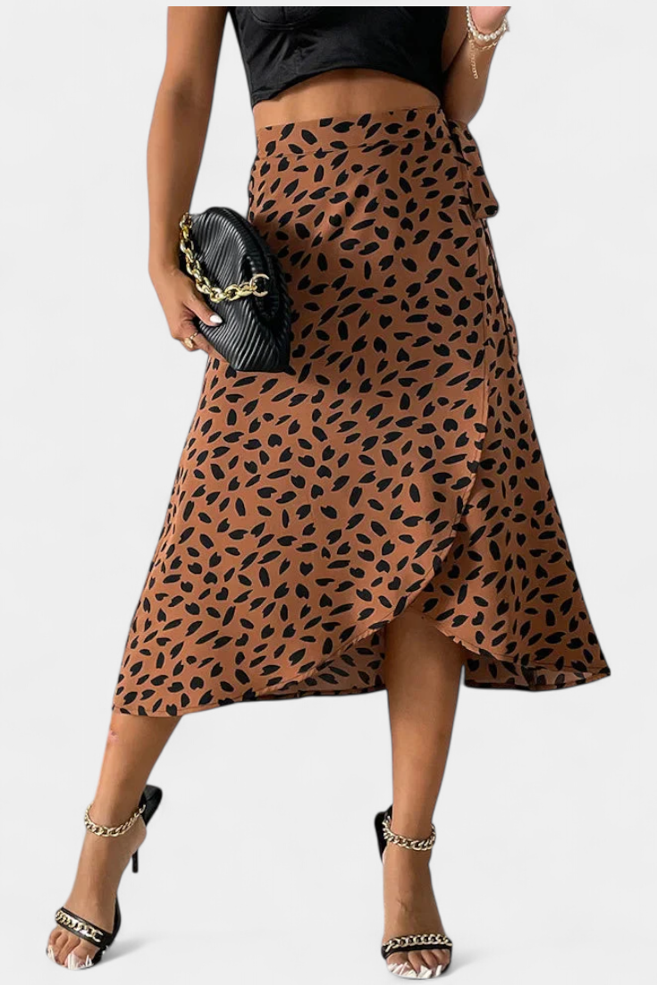 Isabela Falda Envolvente Colección Luxe Estampado Exclusiva