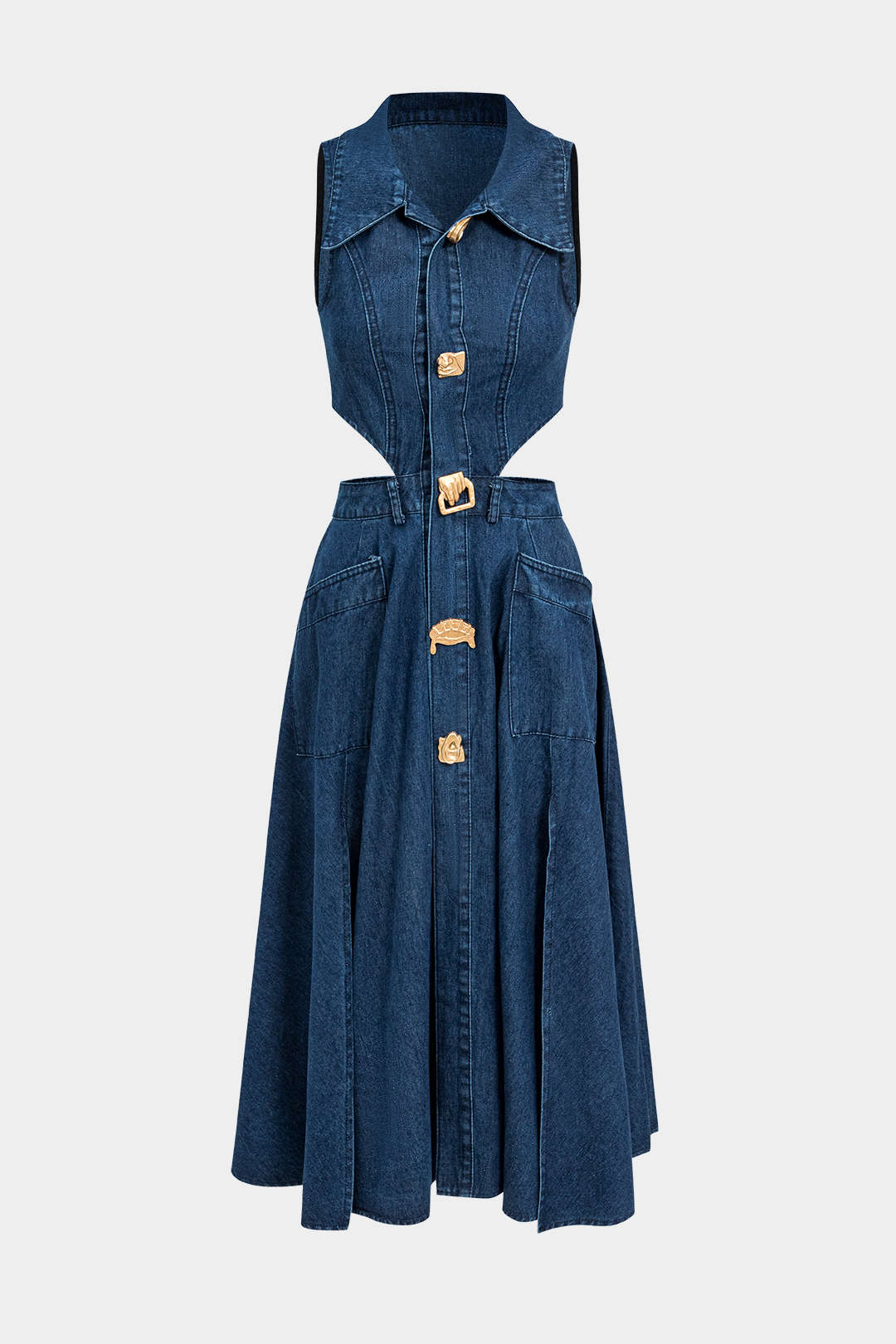 Alia Vestido de Mezclilla con Corte Moderno Exclusivo