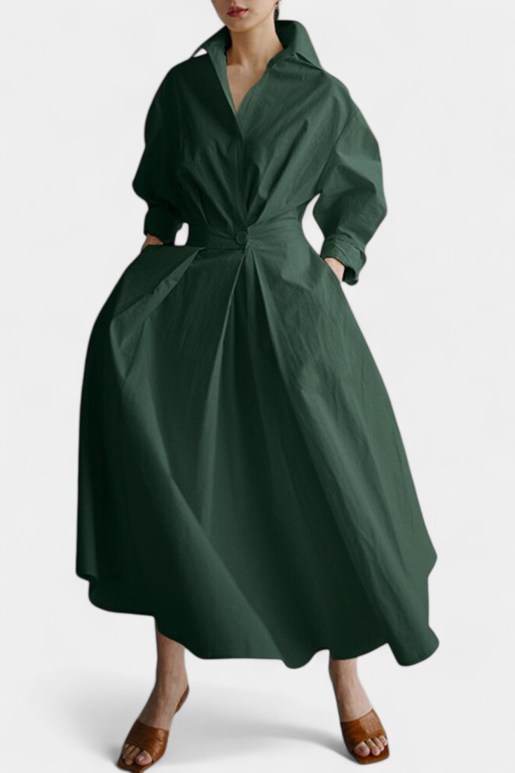 Miriam Vestido Maxi Manga Larga Tejido Premium Limitada